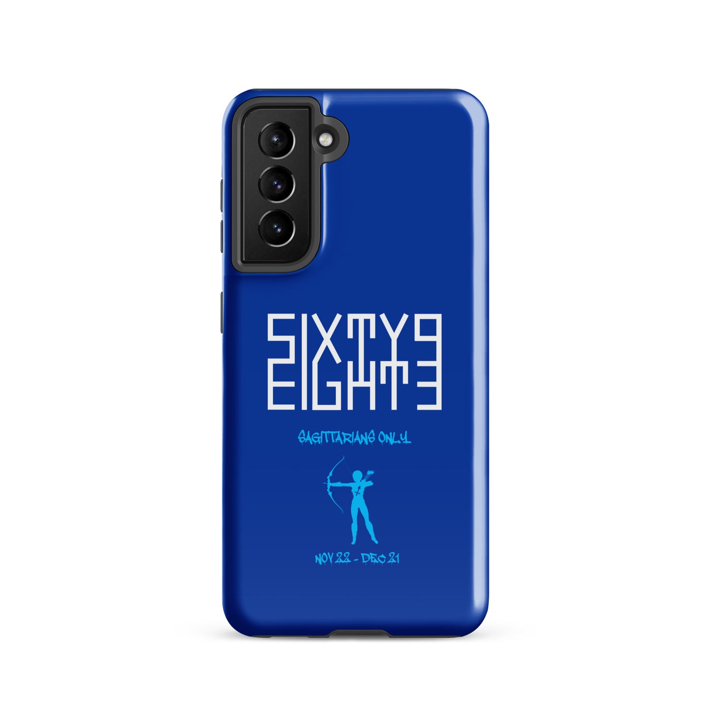 Sixty Eight 93 Logo White Sagittarians Only Tough Samsung Case