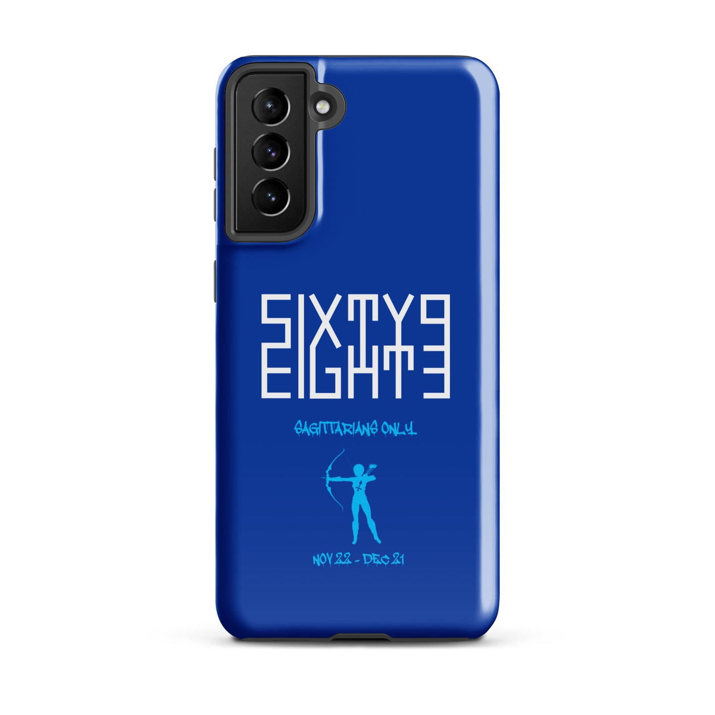 Sixty Eight 93 Logo White Sagittarians Only Tough Samsung Case