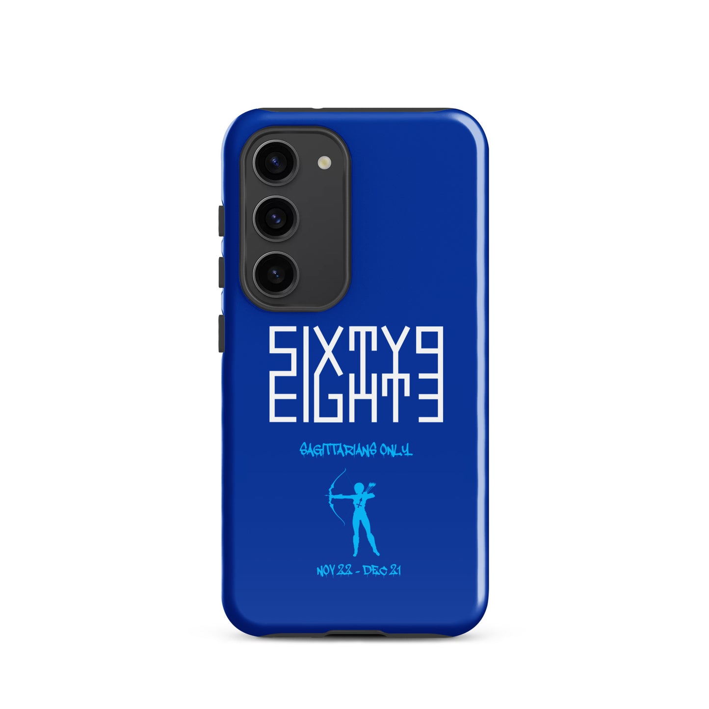 Sixty Eight 93 Logo White Sagittarians Only Tough Samsung Case