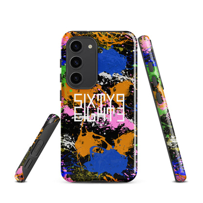 Sixty Eight 93 Logo White Splatter #2 Tough Samsung Case