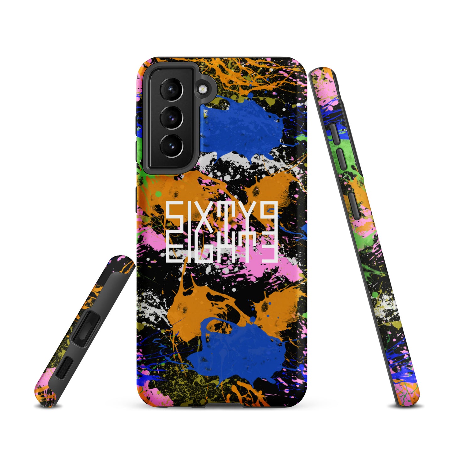 Sixty Eight 93 Logo White Splatter #2 Tough Samsung Case