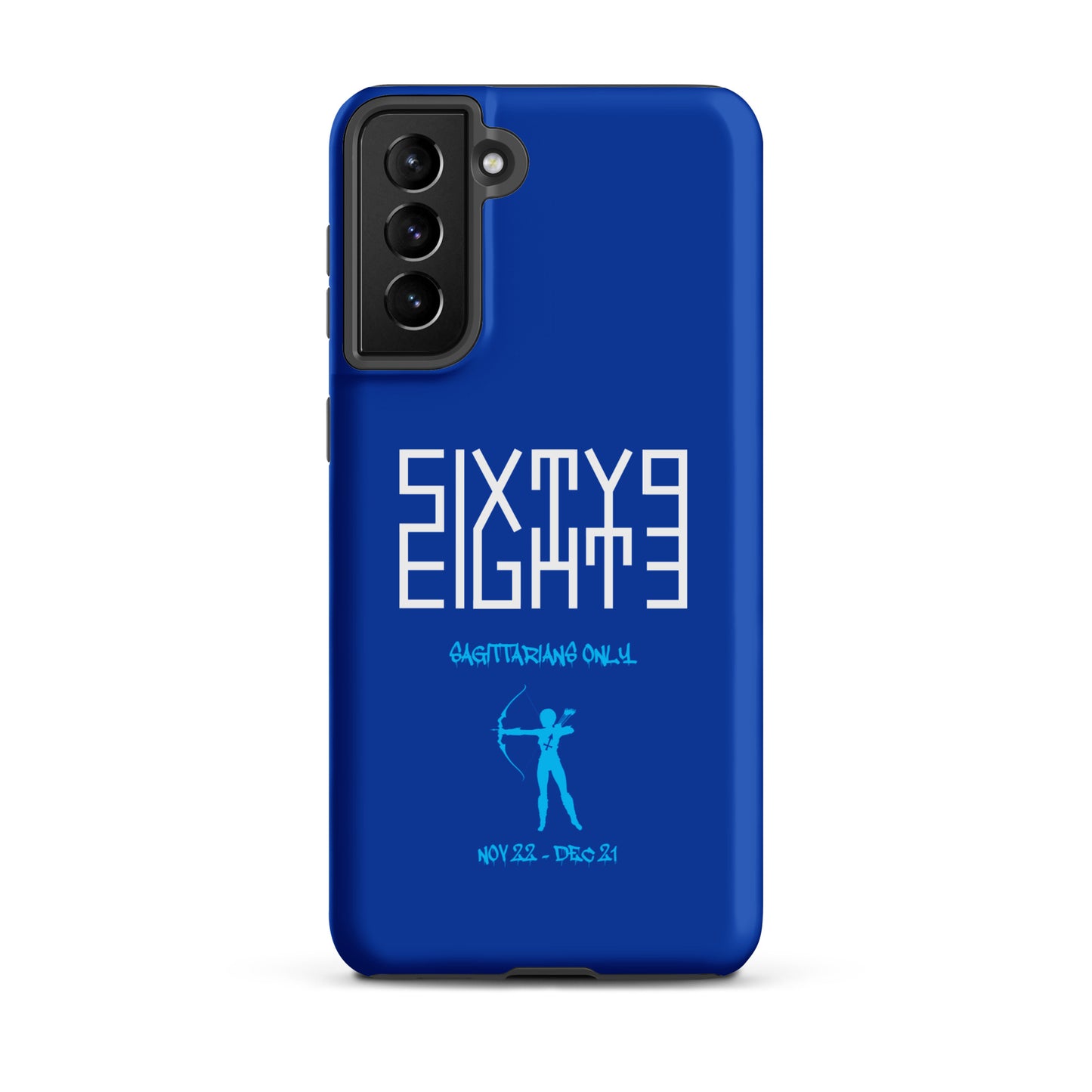 Sixty Eight 93 Logo White Sagittarians Only Tough Samsung Case