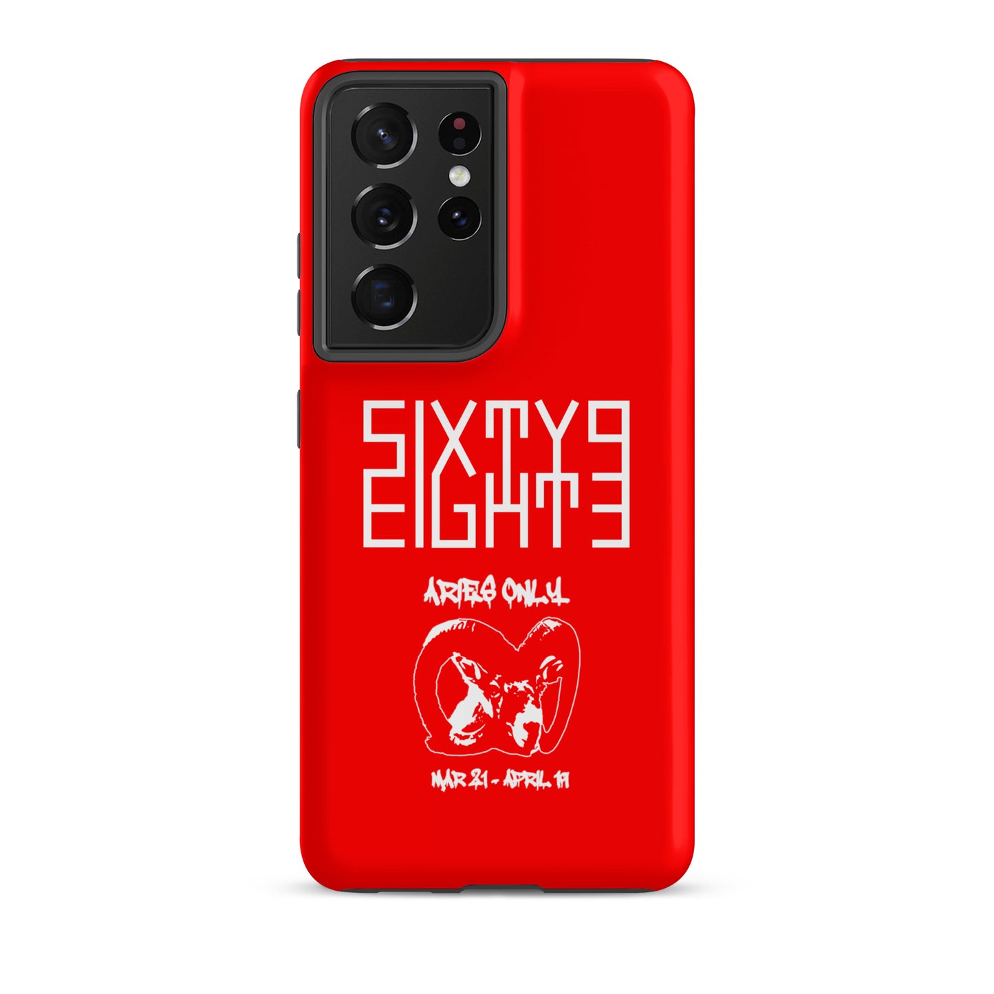 Sixty Eight 93 Logo White Aries Only Tough Samsung Case