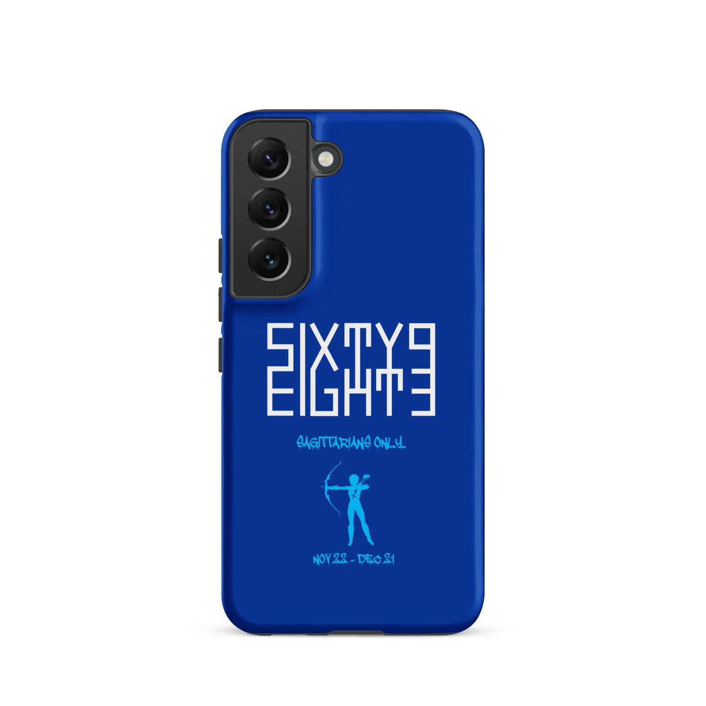 Sixty Eight 93 Logo White Sagittarians Only Tough Samsung Case