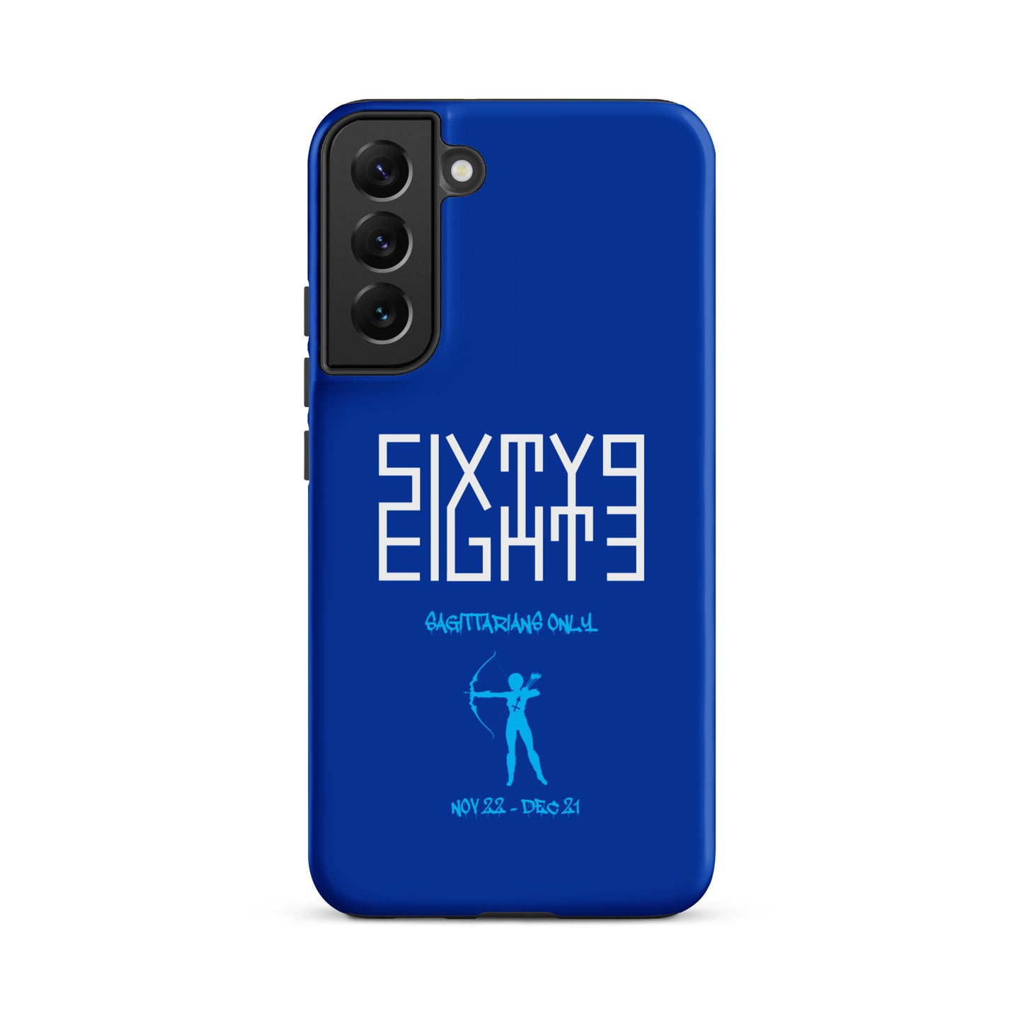 Sixty Eight 93 Logo White Sagittarians Only Tough Samsung Case