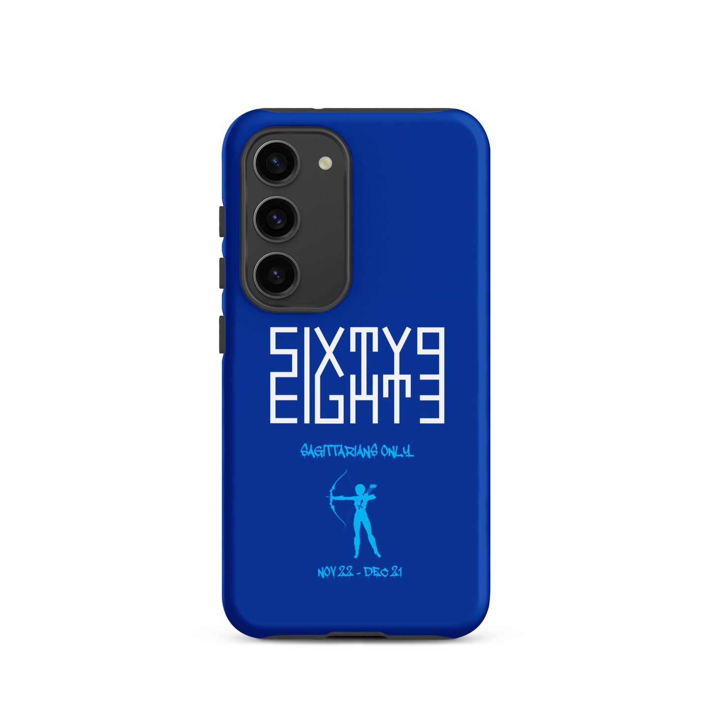 Sixty Eight 93 Logo White Sagittarians Only Tough Samsung Case