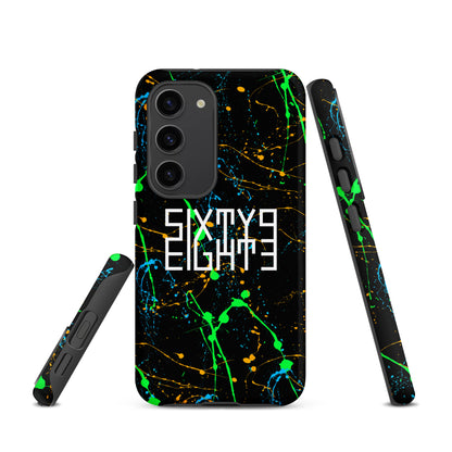 Sixty Eight 93 Logo White Splatter #4 Tough Samsung Case