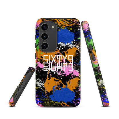 Sixty Eight 93 Logo White Splatter #2 Tough Samsung Case