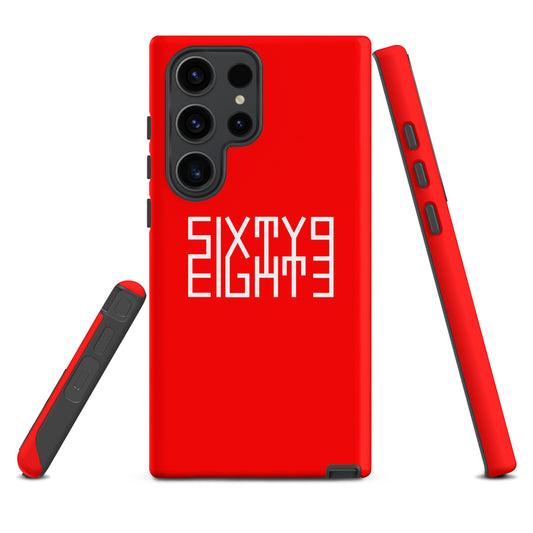 Sixty Eight 93 Logo White Red Tough Samsung Case