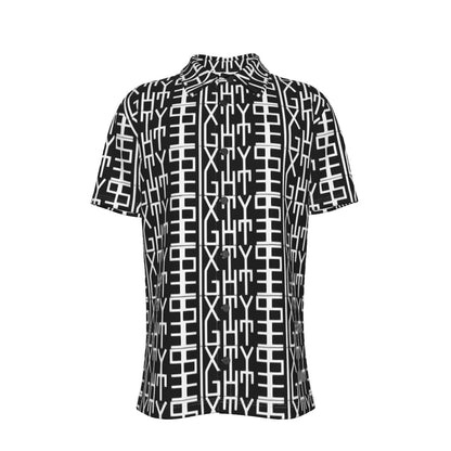 Sixty Eight 93 Infinity White & Black Button Up Shirt
