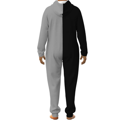 Sixty Eight 93 Logo Black Grey & Black Unisex Thickened Home Onesie #8