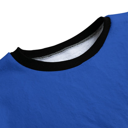 Sixty Eight 93 Logo White Blue Unisex Thicken Pajama Set #9