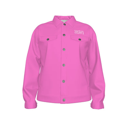 Sixty Eight 93 Logo White Pink Unisex Lapel Jacket