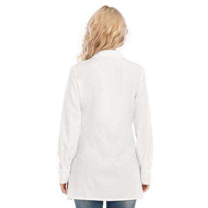Sixty Eight 93 Logo Black White Women's Long Sleeve Shirt