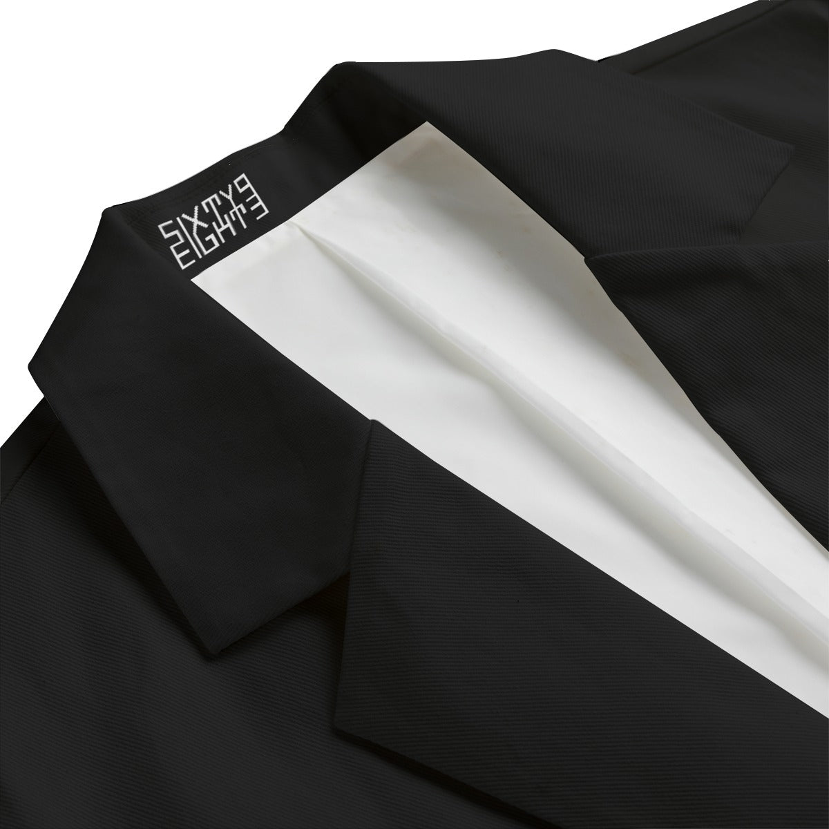 Sixty Eight 93 Logo White Men's Casual Flat Lapel Collar Blazer #17