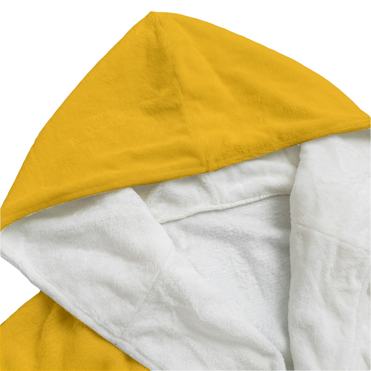 Sixty Eight 93 Logo White Orange Unisex Flannel Hooded Bathrobe