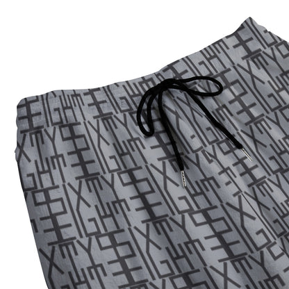 Sixty Eight 93 Logo Black Grey Unisex Thicken Pajama Set #12
