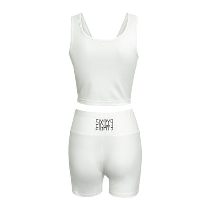 Sixty Eight 93 Logo Black White Women's Yoga Set