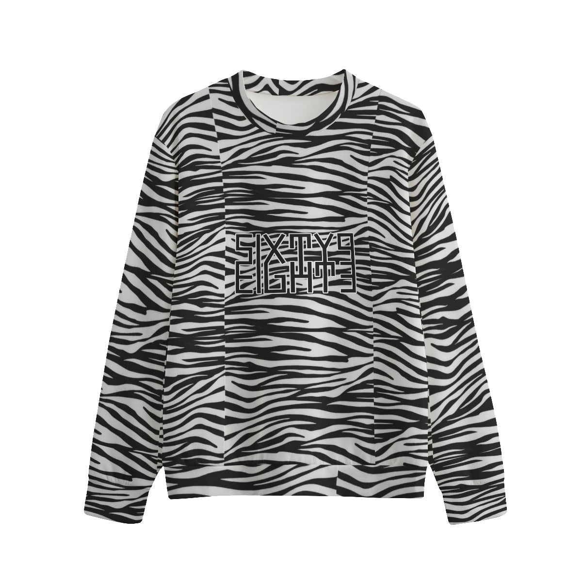 Sixty Eight 93 Logo Black & White OG Zebra Unisex O-Neck Sweatshirt