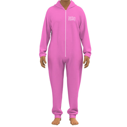 Sixty Eight 93 Logo White Pink Unisex Thickened Home Onesie #11