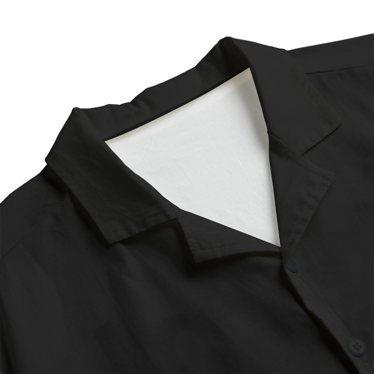Sixty Eight 93 Logo White Black Men's Hawaiian Button Up Shirt