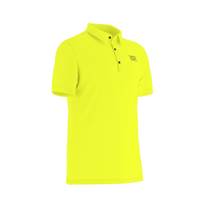 Sixty Eight 93 Logo Black Lemonade Men's Stretch Polo Shirt