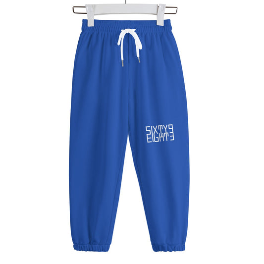 Sixty Eight 93 Logo White Blue Kid's Sweatpants