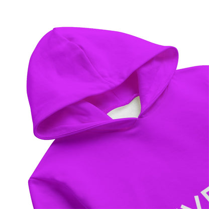 Sixty Eight 93 Logo White Purple Kid's Pullover Hoodie