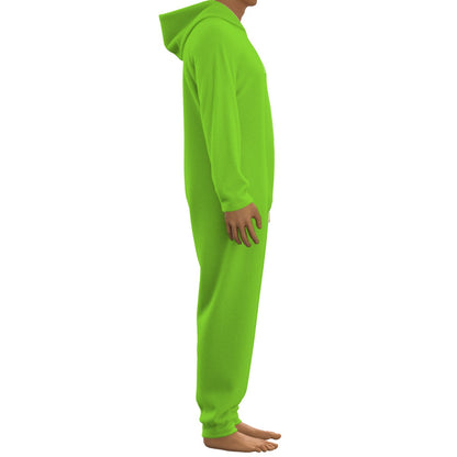 Sixty Eight 93 Logo White Green Apple Unisex Thickened Home Onesie #10