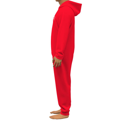 Sixty Eight 93 Logo White Red Unisex Thickened Home Onesie #3