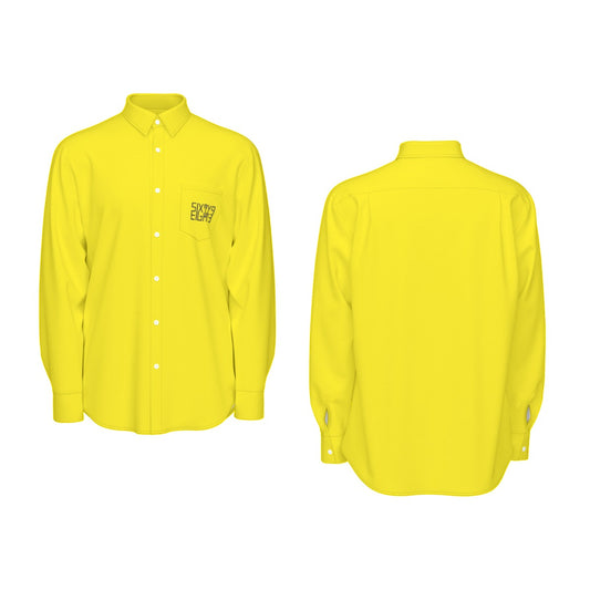Sixty Eight 93 Logo Black Lemonade Men's Cotton Long Sleeve Shirt