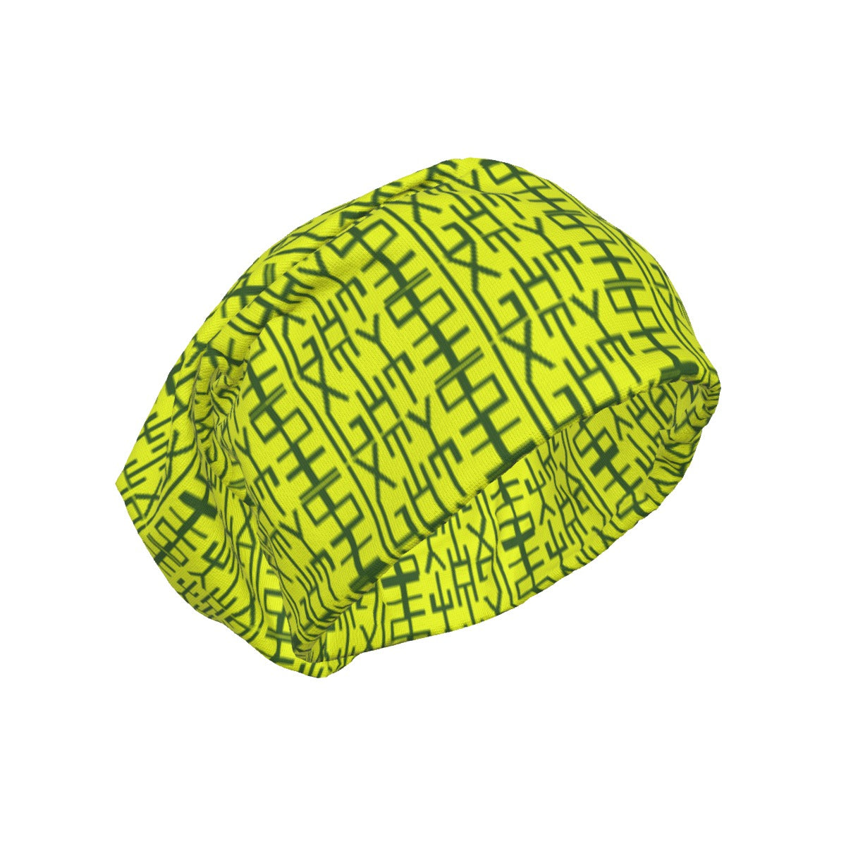 Sixty Eight 93 Infinity Gemini Green & Yellow Unisex Beanie Hat