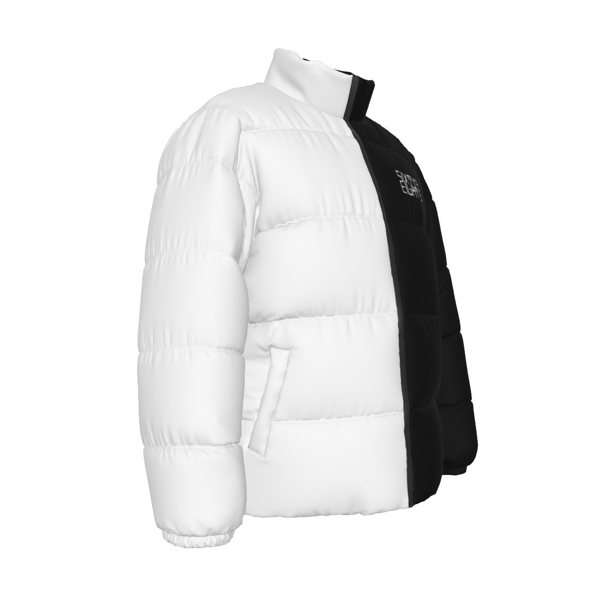 Sixty Eight 93 Logo White Cookies & Creme Unisex Puffer Jacket