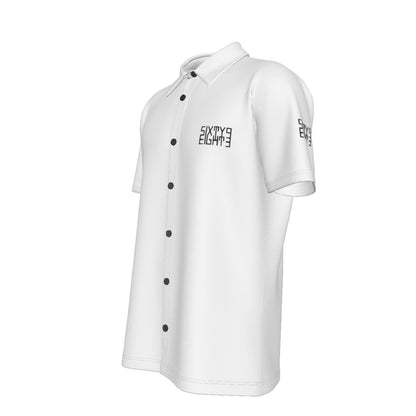 Sixty Eight 93 Logo Black White Men's Button Up Shirt