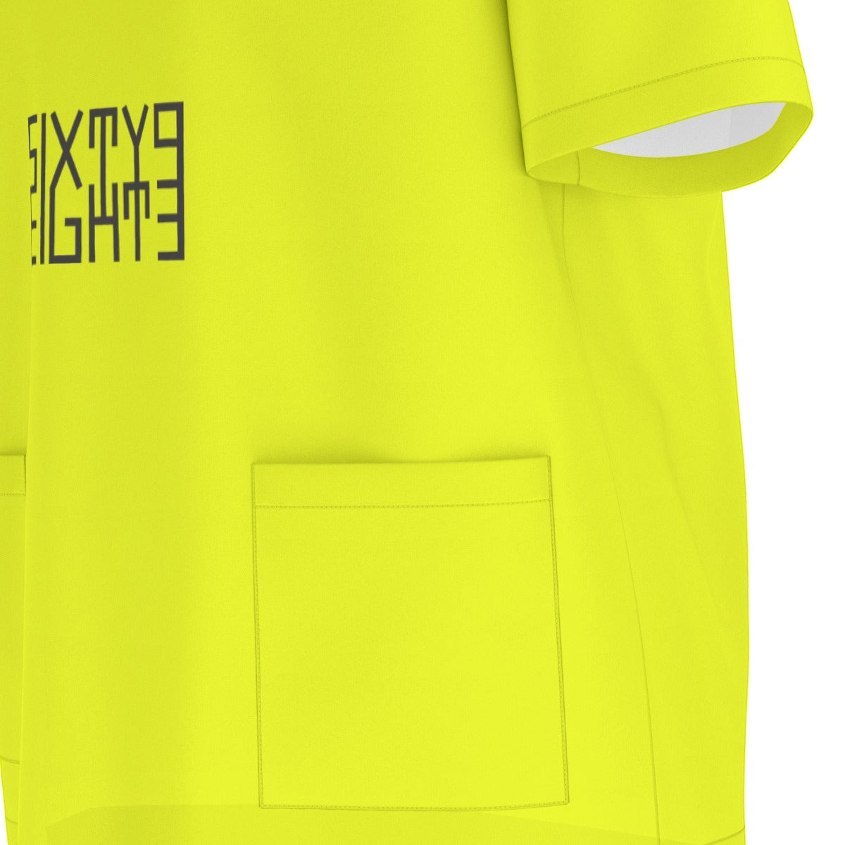 Sixty Eight 93 Logo Black Lemonade Unisex Scrub Set With Six Pockets