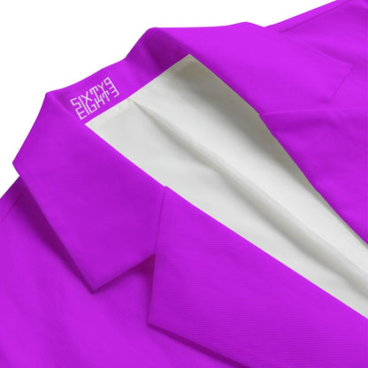 Sixty Eight 93 Logo White Men's Casual Flat Lapel Collar Blazer #30