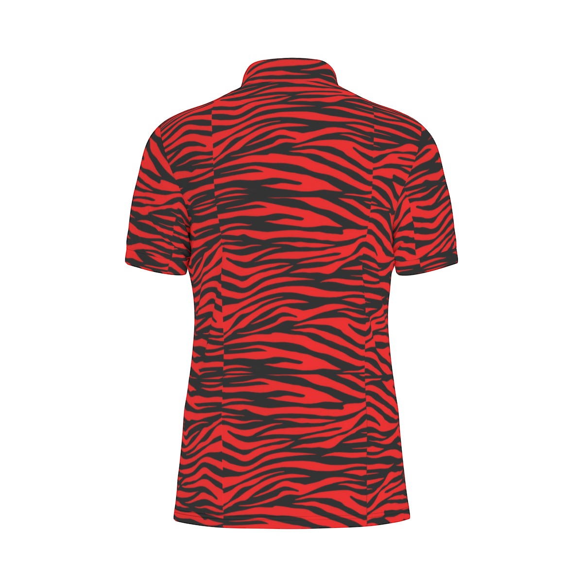 Sixty Eight 93 Logo White Zebra Red Men's Stretch Polo Shirt