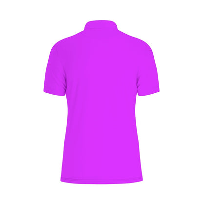 Sixty Eight 93 Logo White Purple Men's Stretch Polo Shirt