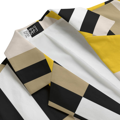 Sixty Eight 93 Logo White & Black Men's Casual Flat Lapel Collar Blazer #2