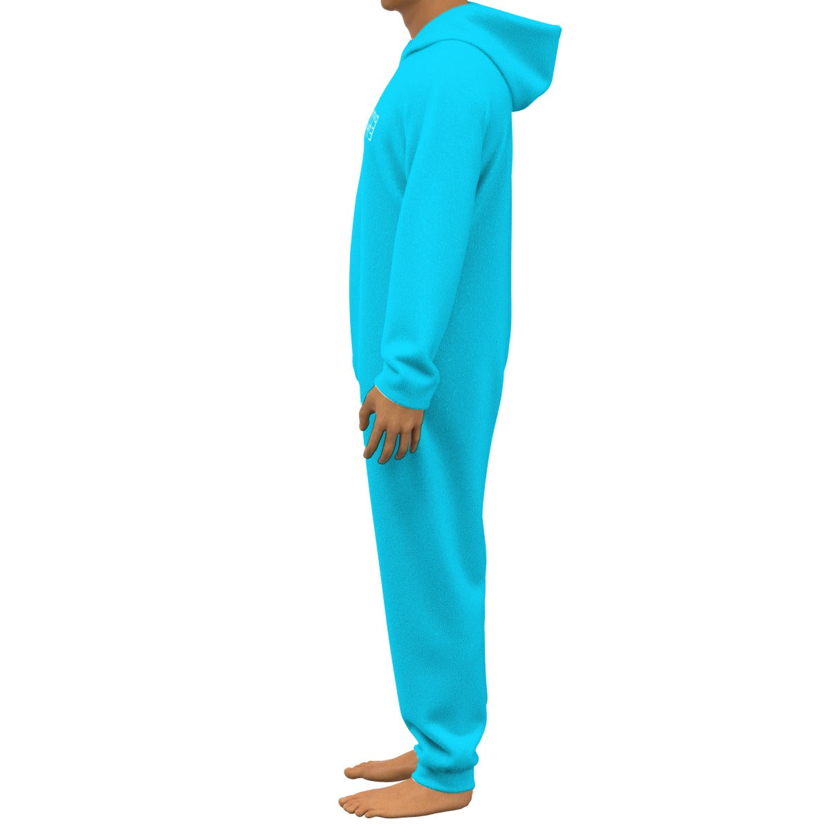 Sixty Eight 93 Logo White Aqua Blue Unisex Thickened Home Onesie #12