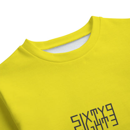 Sixty Eight 93 Logo Black Lemonade Kid's Round Neck Sweatshirt