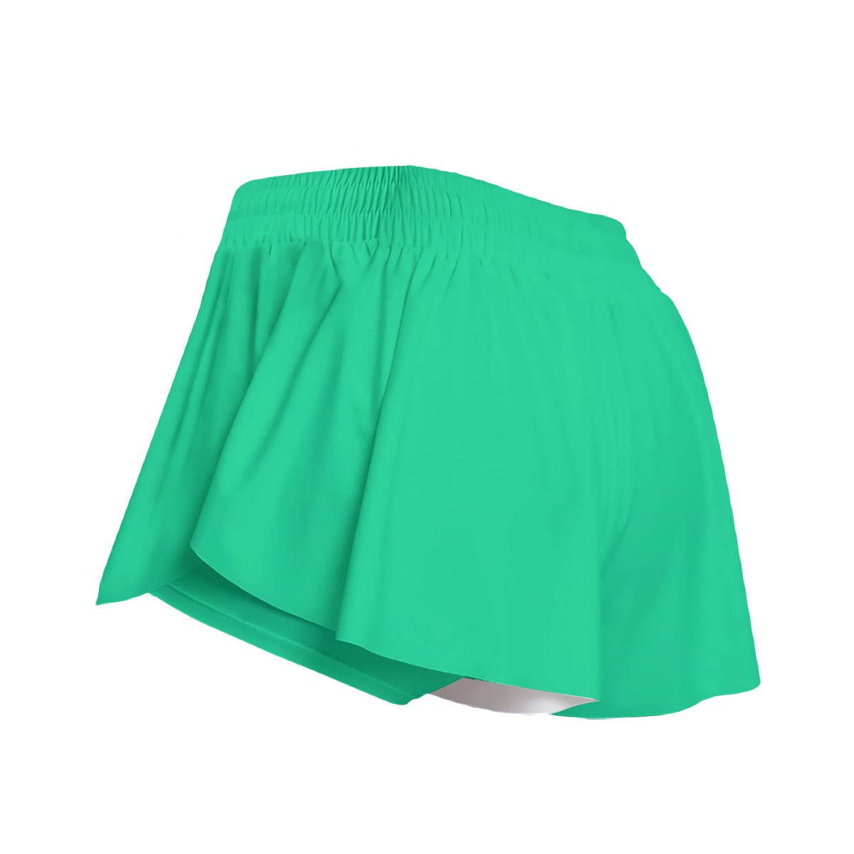 Sixty Eight 93 Logo White Sea Green Women's Sport Skorts With Pocket