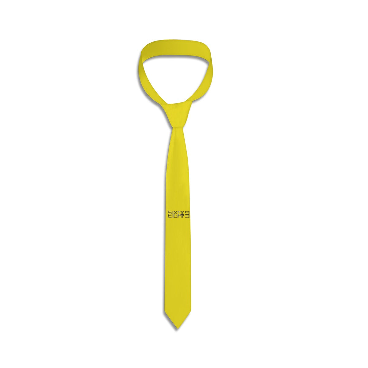 Sixty Eight 93 Logo Black Yellow Tie #15