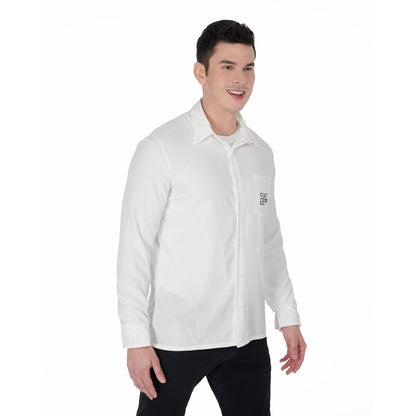 Sixty Eight 93 Logo Black White Men's Long Sleeve Shirt