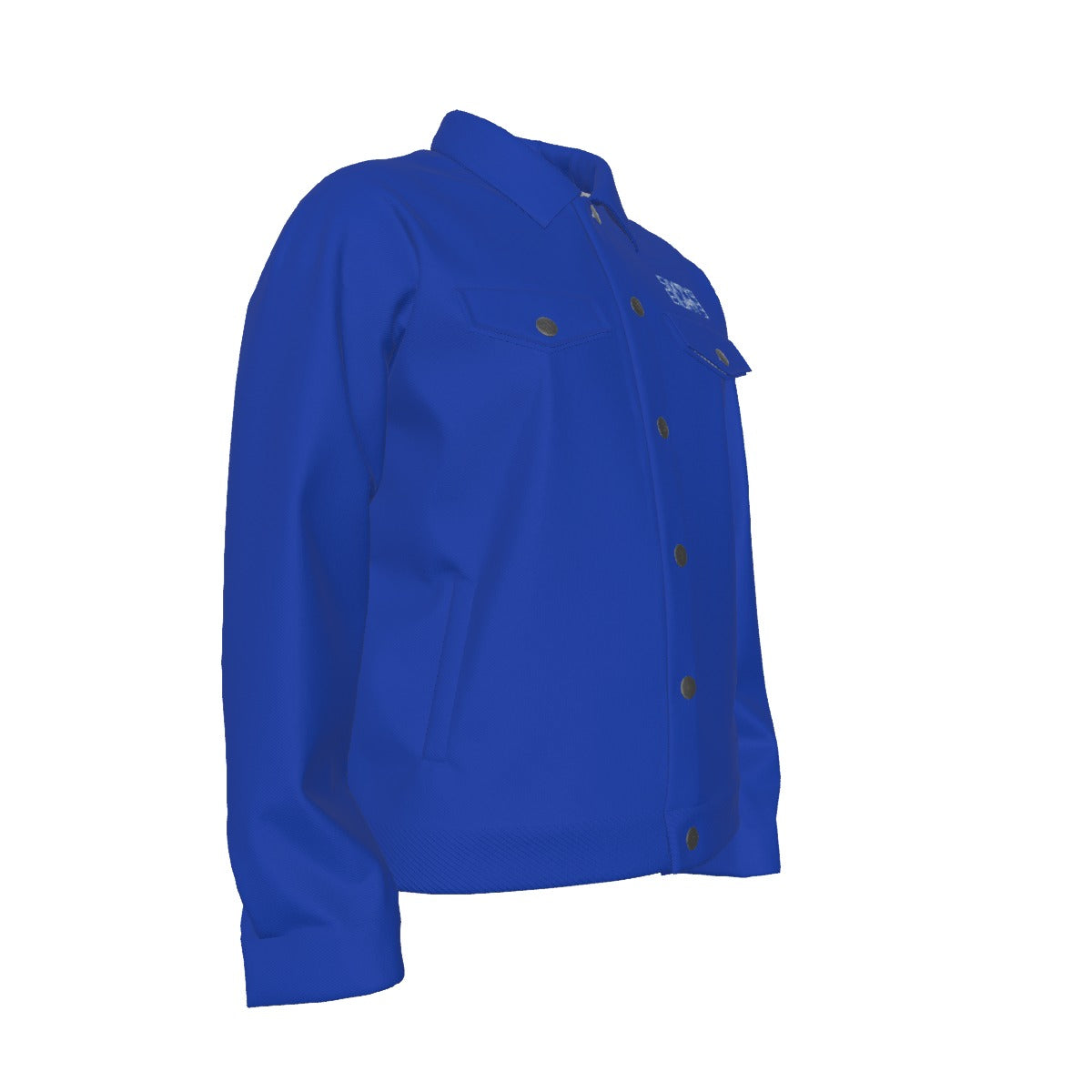 Sixty Eight 93 Logo White Blue Unisex Lapel Jacket