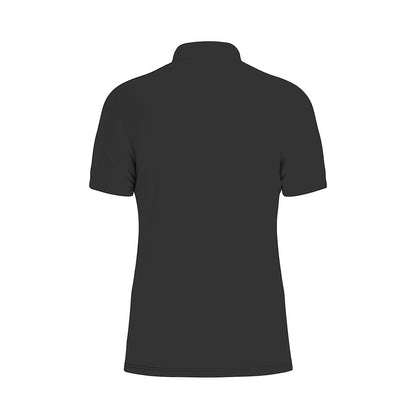Sixty Eight 93 Logo White Black Men's Stretch Polo Shirt