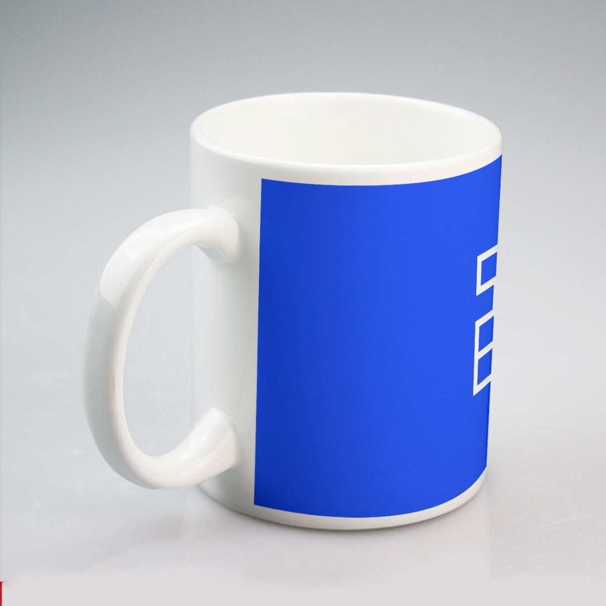 Sixty Eight 93 Logo White Blue Mug #3