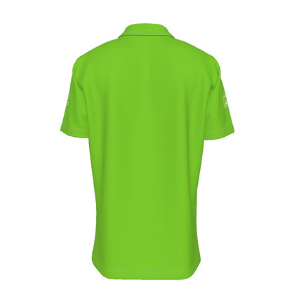 Sixty Eight 93 Logo White Green Apple Men's Button Up Shirt