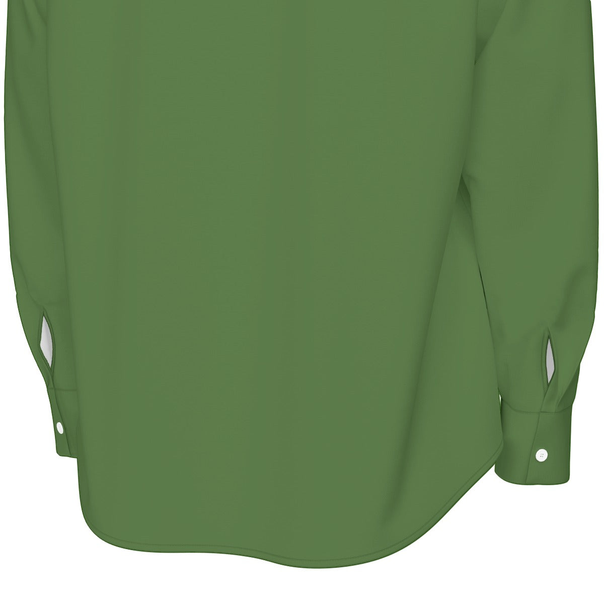 Sixty Eight 93 Logo White Forest Green Men's Cotton Long Sleeve Shirt