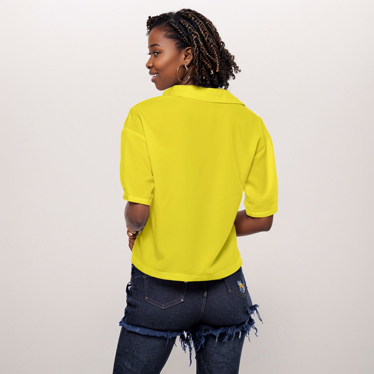 Sixty Eight 93 Logo Black Lemonade Women's V-Neck Shirt